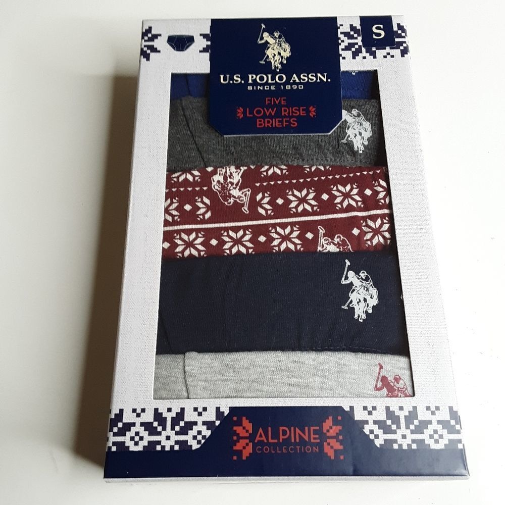 US Polo Assn. Men Low Rise Briefs size S (28-30) - 5pcs